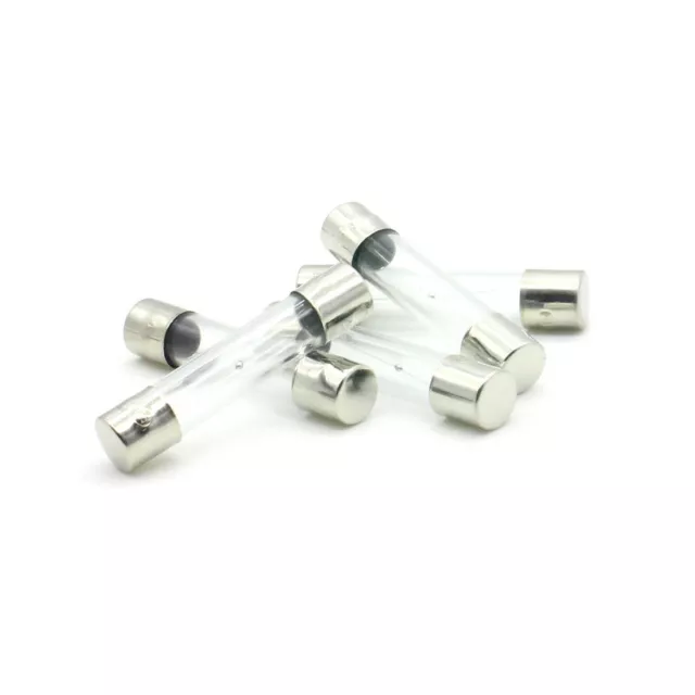 5x Fusibles verre T10A - 6x30mm Temporisé - 250v - 428fus403