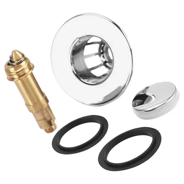 2 tappi per lavandino compatti da 42 mm, in nylon bianco, per roulotte e camper