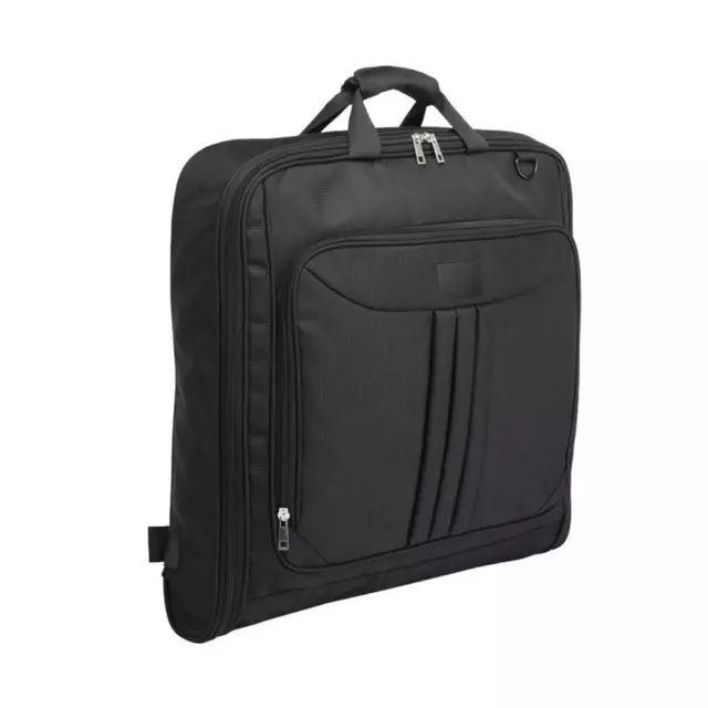2 in 1 Hanging Suitcase Luggage Bags for Travel Foldable Carry On Bag Black I5U 3