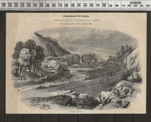 G356 /  Gravure 1847 / Usines De Prayon