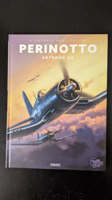 BD Artbook #4 PERINOTTO 1° Édition Paquet Cockpit Collection 2019 Rare Aviation