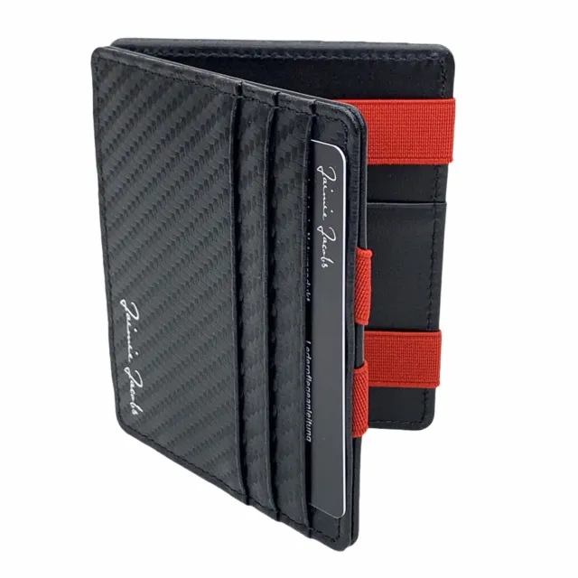 Magic Wallet Flap Boy Slim Jaimie Jacobs RFID Front Pocket Genuine Leather Mens