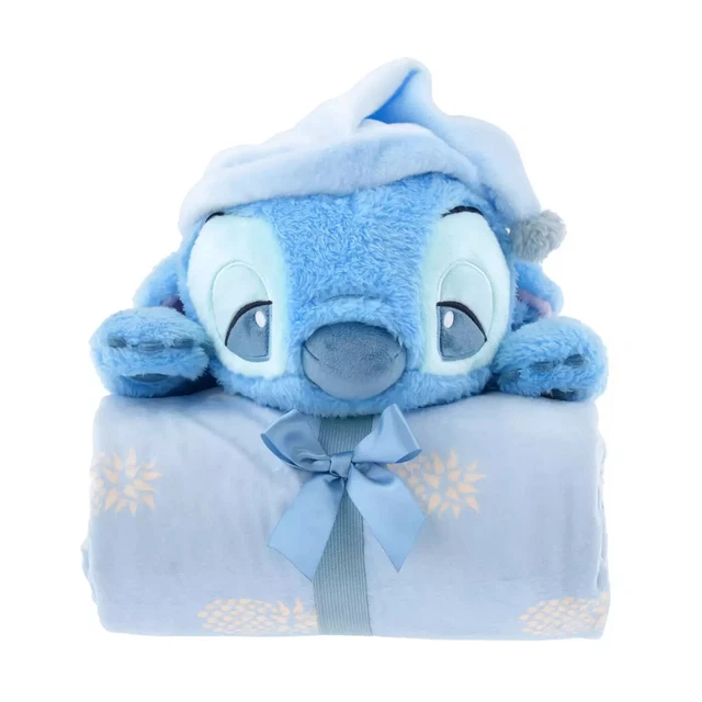 DISNEY STORE LILO and Stitch Blanket with Plush STITCH blanket Disney