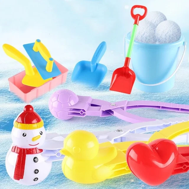 Winter Outdoor Snowball Maker Clip Kids Children Snow Sand Ball Making Mold Toys