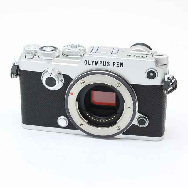 OLYMPUS PEN-F BODY Silver Shutter count 4146 $1,467.06