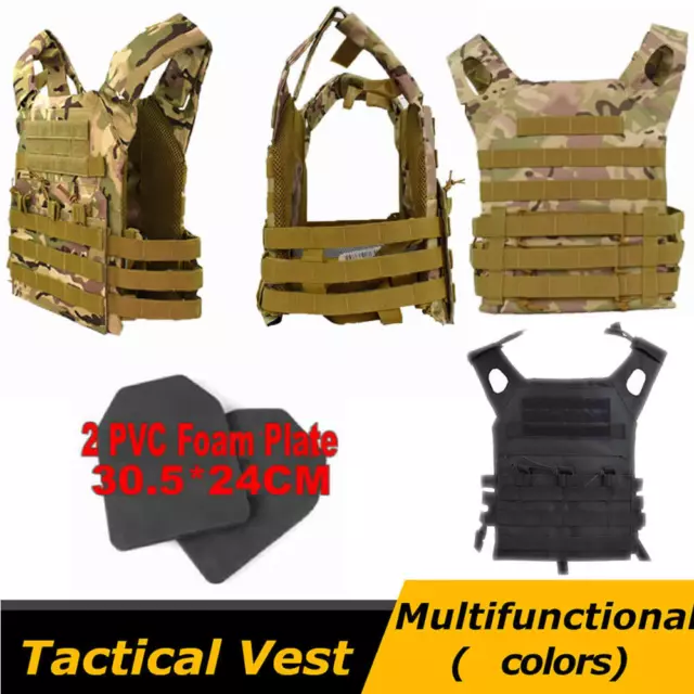 600D Army Military Tactical Vest Molle Combat Assault Plate Carrier Hunting AU 2