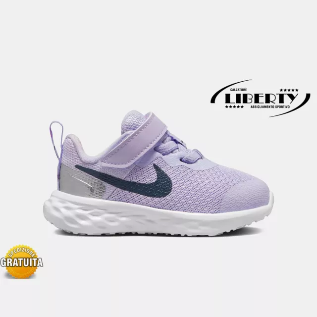 NIKE REVOLUTION 6 NN (TDV) Scarpe bambina strappo colore viola "dal 17 al 27"