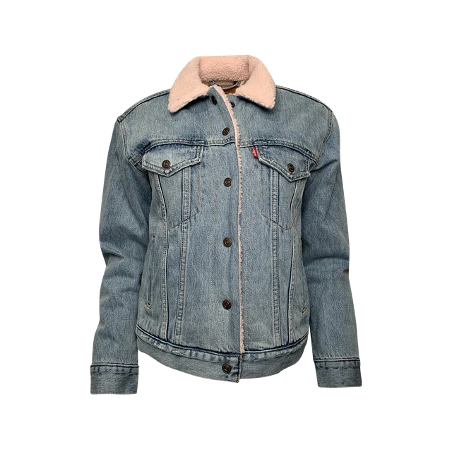 Levi's Women's Sz 6 Denim Jacket w/ Fleece Lining Blue 1003315