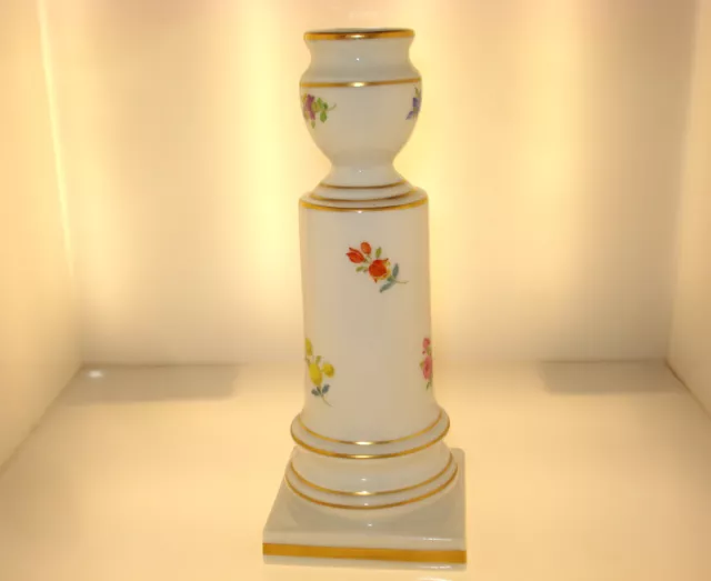 Kerzenhalter Porzellan Meissen Blindnummer 53110 1. Wahl Höhe  : 15,5 cm