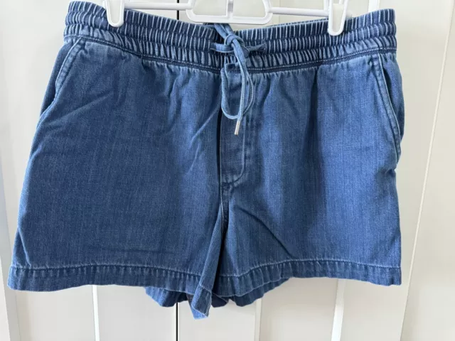 Gap Womens Pull On Denim Shorts Medium Wash Size Medium