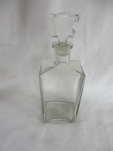 JOLIE ANCIENNE CARAFE VERRE Soufflé Email épais LEGRAS MONTJOIE COLLECTION D