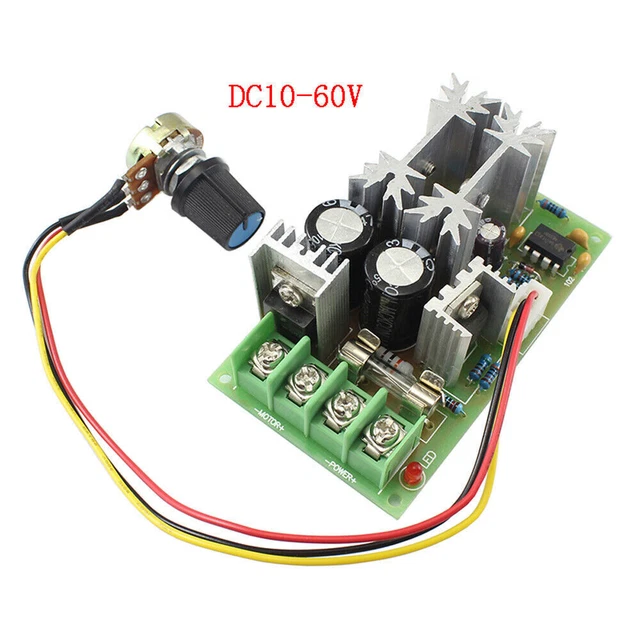 Current Controller Adapter 10-60V 20A CURRENT PWM DC Motor Speed Controller High Power Drive ...
