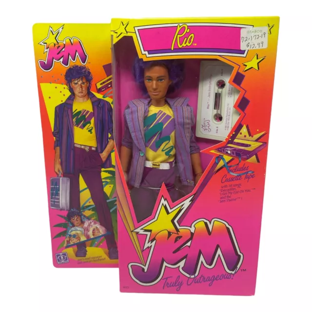 NiB Vintage 1980’s RIO Hasbro Jem and the Holograms Doll. NRFB Minty