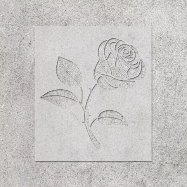 Flower Rose Stencil DIY Reusable Craft and Painting Wall Stencils