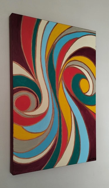 Quadro moderno arte arredo casa dipinto fatto a mano su tela ufficio soggiorno