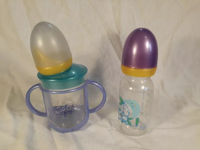 Lot de 2 Biberons Bébé Confort de 120 ml et 240 ml