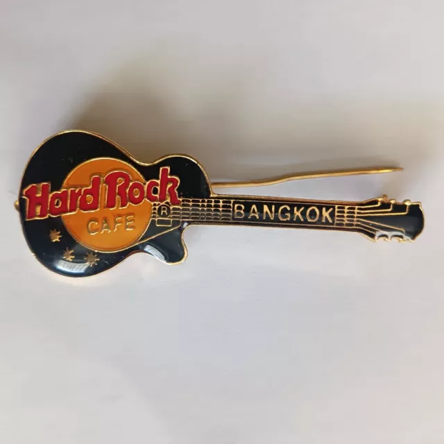 Hardrock Cafe Bangkok Hrc Hard Rock Guitare Avec Glaçure Broschenverschluss