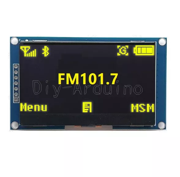 2.42" inch 12864 OLED Display Module IIC I2C SPI Serial FOR C51 STM32 Yellow