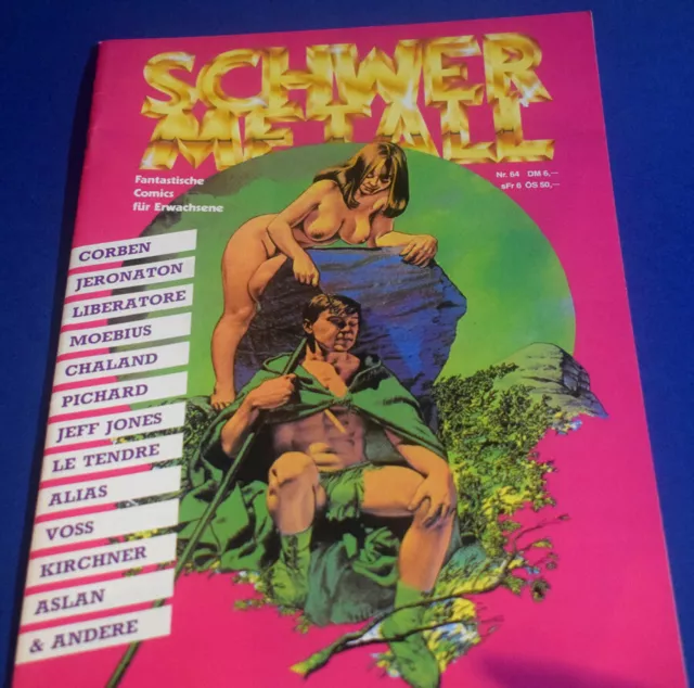 SCHWERMETALL Nr. 64 ; Fantastische Comics für Erwachsene ; UNGELESEN - UNBENUTZT