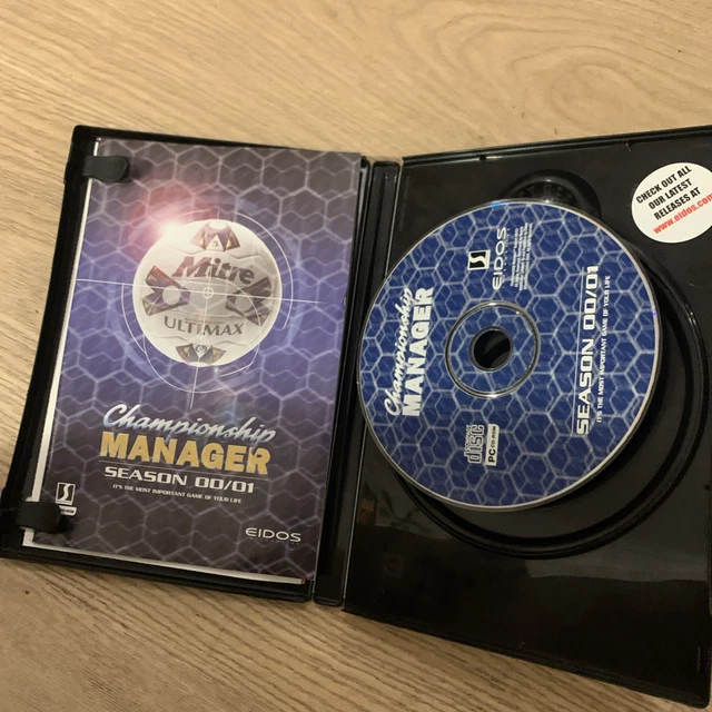 CHAMPIONSHIP MANAGER SEASON 00/01 Pc Game 2000 2001 Football Management