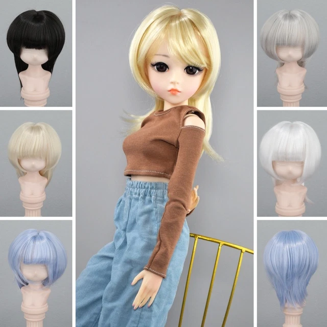 Perruque Pour Poupée En Cheveux Naturels - Taille 6 (27,5 Cm) - Doll Wig 10.9HC
