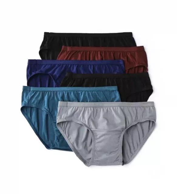 HANES MEN'S BIKINI 6-Pair Size Medium Ultra Soft Cotton Stretch Assorted  Colors $27.99 - PicClick