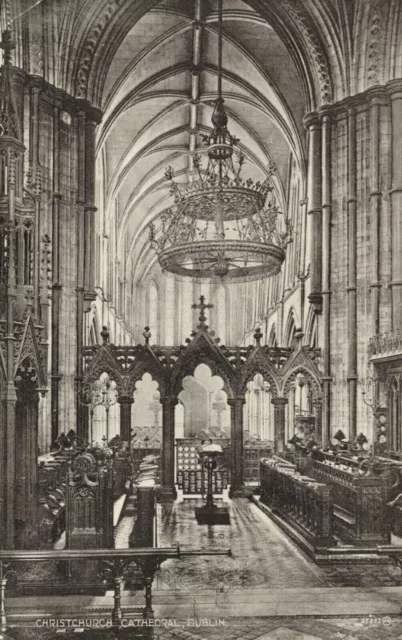 1926 Postcard of Christchurch Cathedral Choir, Dublin, Ireland