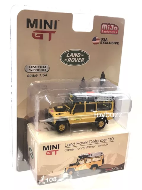 Mini GT 1:64 Scale #151 Land Rover Defender 110 County Station