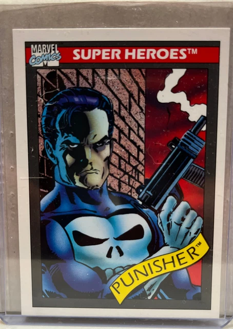 1990 Marvel Universe Series 1 Impel Punisher #47 Clean Mint Rookie Card  !RARE!