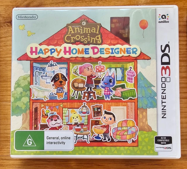 ANIMAL CROSSING HAPPY home designer VGC Nintendo 3DS AUSPAL Complete w