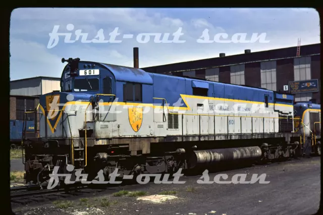 F Original Slide - Delaware & Hudson D&H 601 ALCO C-628 Colonie NY 1977