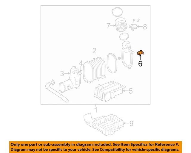 FORD OEM AIR Cleaner IntakeFilter Flow Restriction Indicator