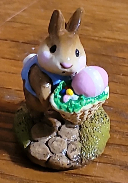 Wee Forest Folk B-12 Tiny Easter Bunny '85 Vintage; Retired; Donna Petersen  MIB