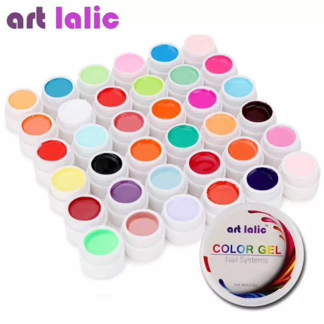 36 Colors UV Gel Set Pure Cover Color Decor For Nail Art Tips Polish Extension