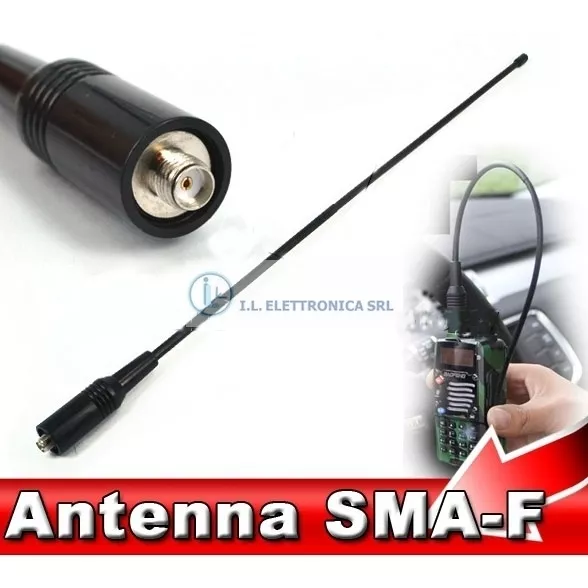 COMTRAK SRH-771R ANTENNA BIBANDA  144/430 Mhz 36 CM conn sma FEM 490016 490016