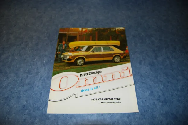 1978 Dodge Omni Canadian Sales Brochure