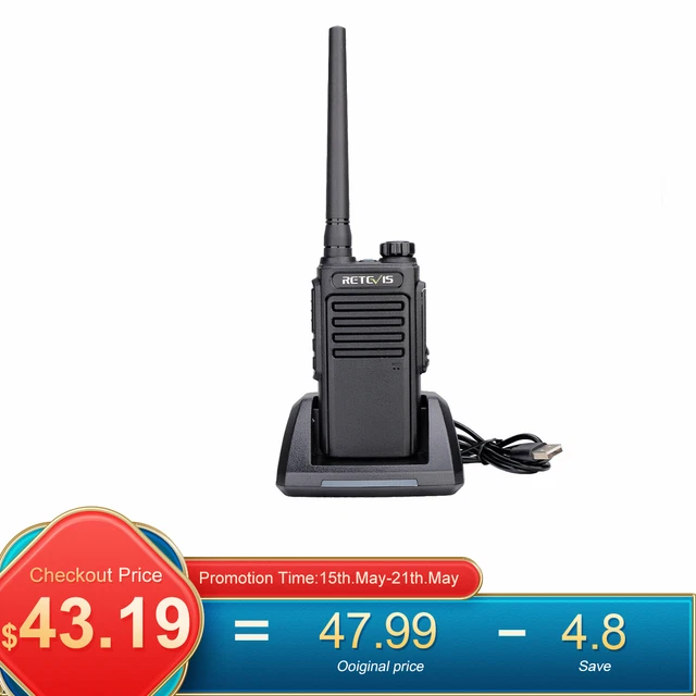 Retevis RT47V MURS Two Way Radio Waterproof Handheld Walkie Talkie for camping
