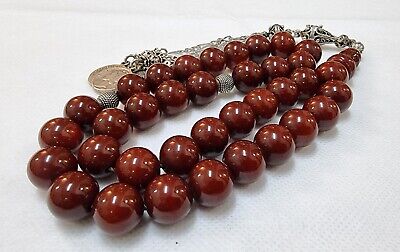 HQ Handmade Sandalous Bakelite Islamic Prayer Rosary 35 Beads Tasbih #MTH012 12
