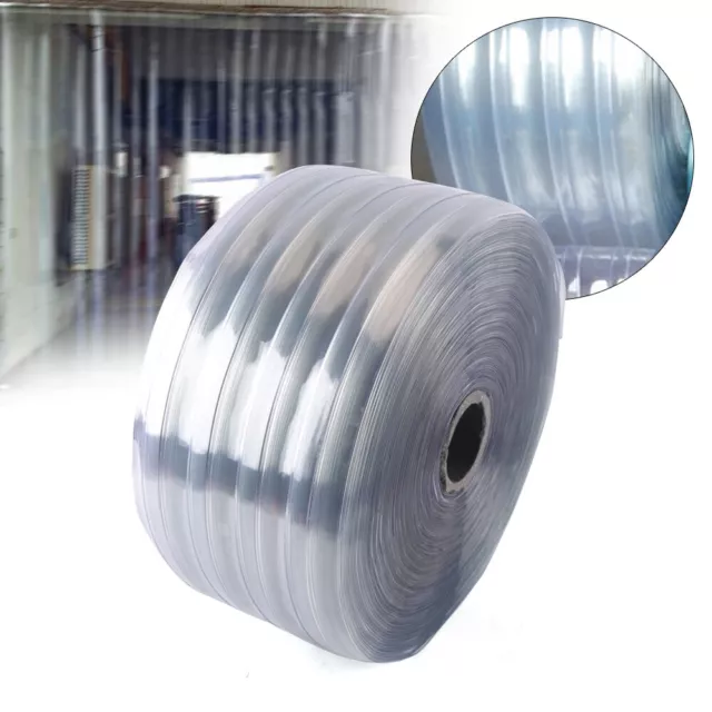 164 Ft X 7.08in Strip Curtain Roll Cooler Freezer PVC Clear Door Curtain Plastic