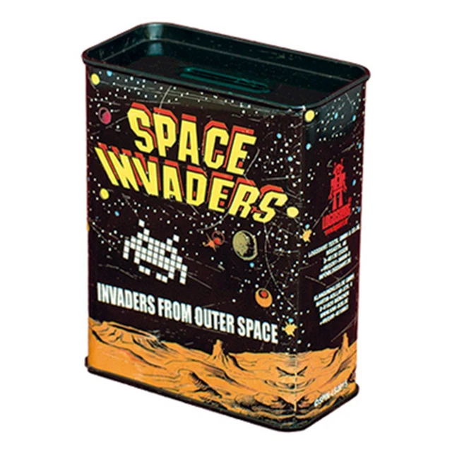 Blechspardose Space Invaders Invaders from outer space Spardose aus Blech Blechspardose Space Invaders Invaders from outer space Spardose aus Blech