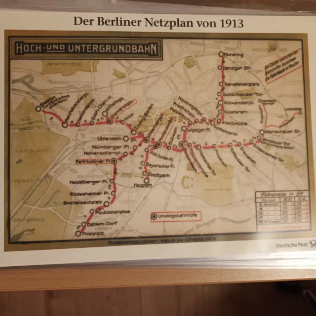 Der Berliner Netzplan von 1913 sowie Der Fahr- und Haltestellenplan von 1913