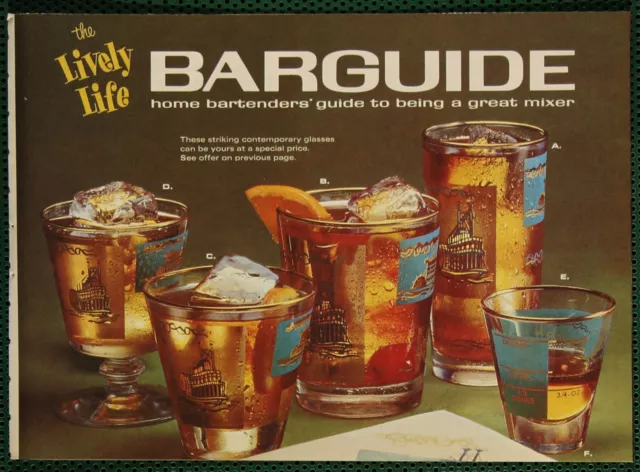 Southern Comfort Home Bar Guide Toddy Martini Julep Rickey Vintage Brochure 1966