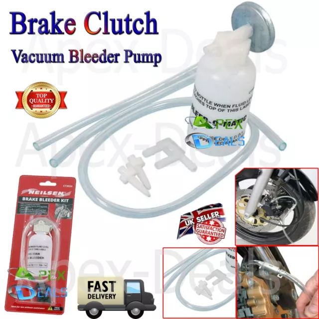 Fluid Bleeder Pump One Person Pneumatic Neilsen Brake Clutch Vacuum Bleeding Kit