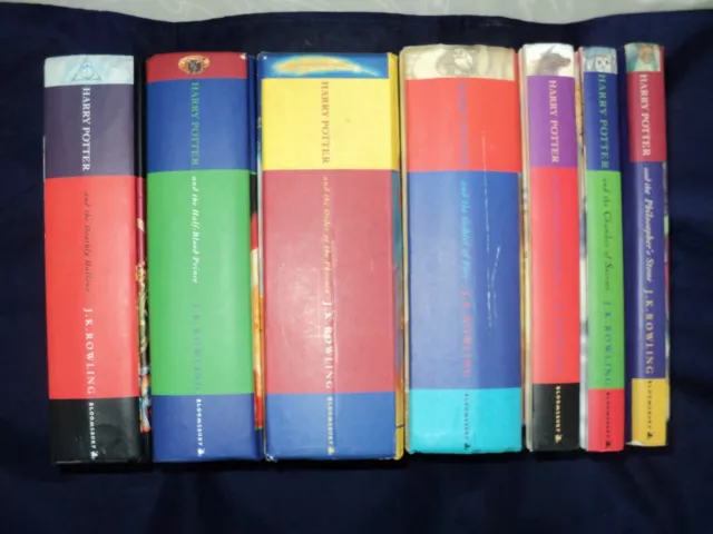 Harry Potter Complete Set Of 7 Hardback Bloomsbury well read with ink messages