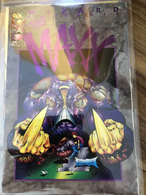 The Maxx #1/2 Wizard Purple Logo Edition With Certificate, Image Comics June ‘93