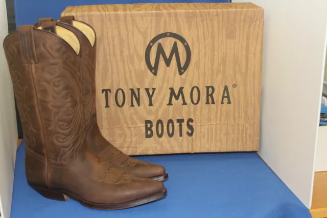 tony mora  boots westernboots cowboyboots  stiefel elegant  braun neu gr. 39