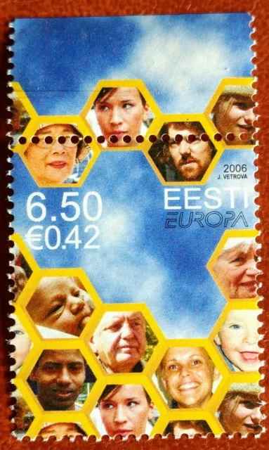 117. Estland 2006 Briefmarke Europa. MNH
