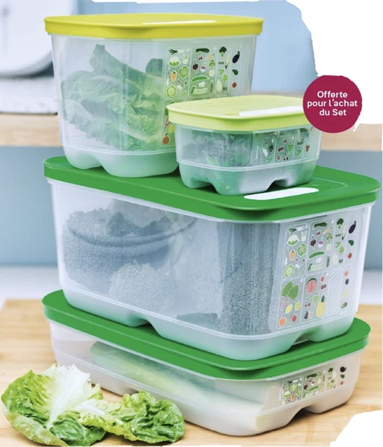 TUPPERWARE Boîte VentilOfrais haute 1,8 L jaune