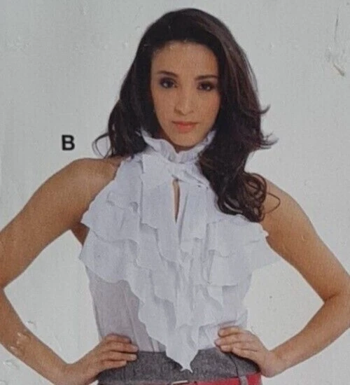 Retro Schnittmuster Vintage burda 7726 Rüschen Top  NEU !!!