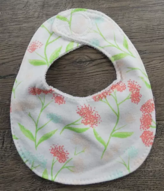 Baby Girl Nwot Preemie Newborn Flower Baby Bib